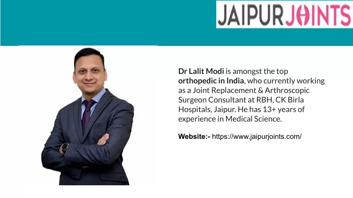 dr lalit modi is amongst the top orthopedic