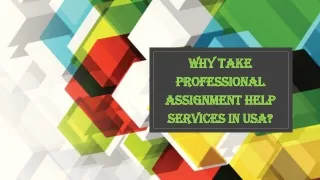 why take professional assignment help services in usa