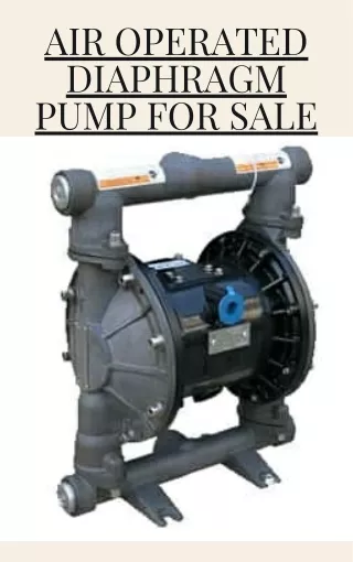 Air Operated Diaphragm Pump For Sale