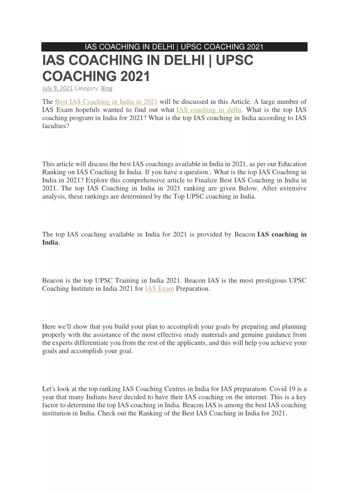 ias coaching in delhi upsc coaching 2021
