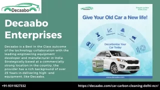 Car Carbon Cleaning - Decaabo