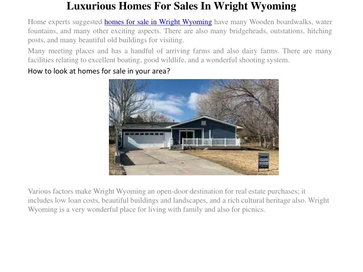 luxurious homes for sales in wright wyoming