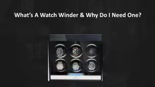What’s a Watch Winder & Why Do I Need One -Aevitas