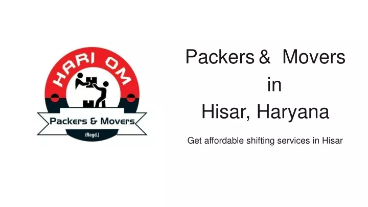 packers movers in hisar haryana