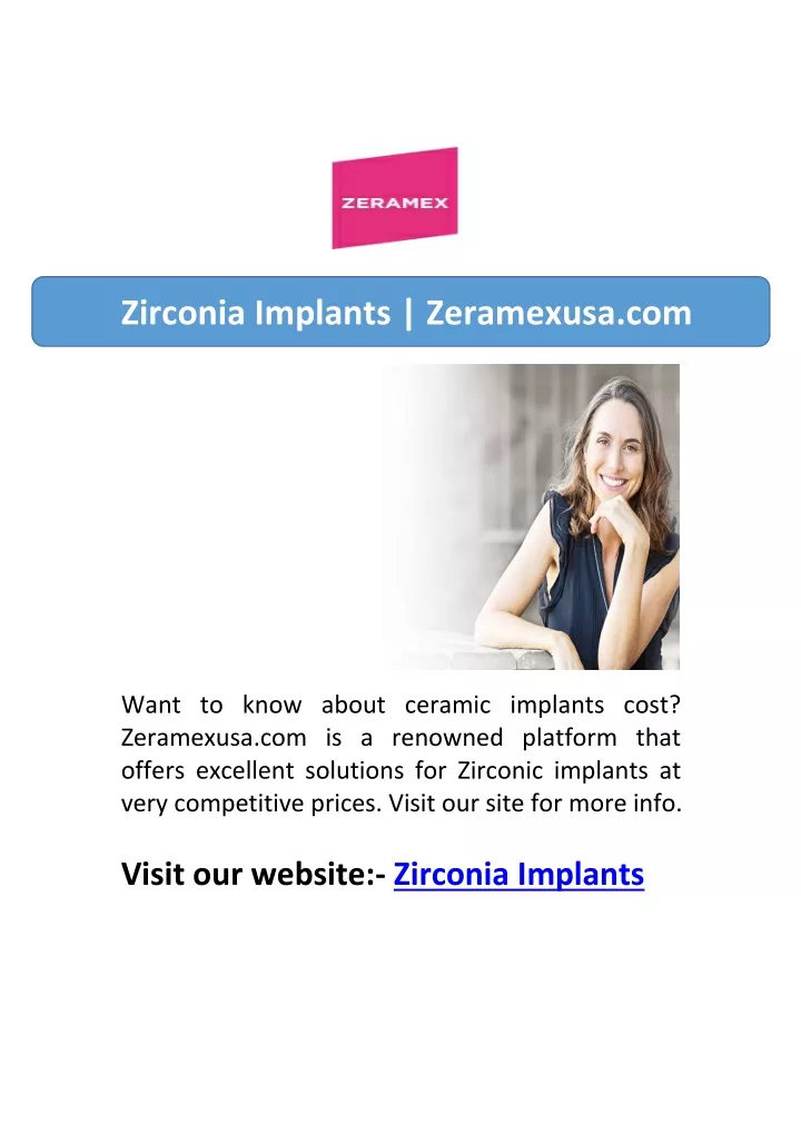 zirconia implants zeramexusa com