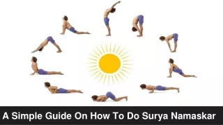 a simple guide on how to do surya namaskar