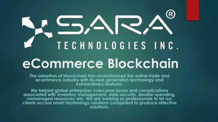 ecommerce blockchain