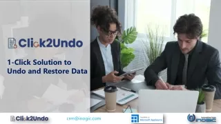 Click2Undo - 1 Click App to restore Dynamics 365 CRM data