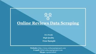 online reviews data scraping