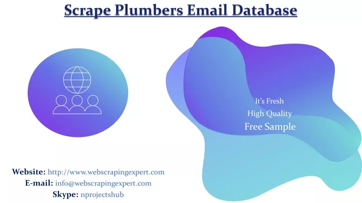 scrape plumbers email database