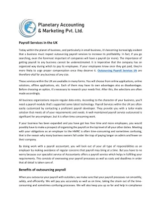 payroll services in the uk