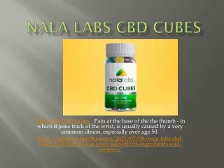 nala labs cbd cubes pain at the base