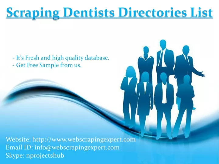 scraping dentists directories list