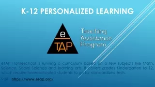 K-12 Personalized Learning