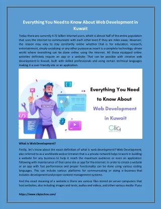 everything you need to know about web development