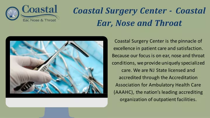 coastal surgery center coastal ear nose and throat