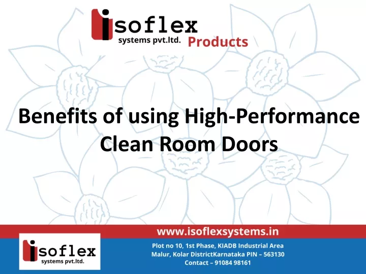 benefits of using high performance clean room