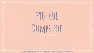 py0 601 dumps pdf