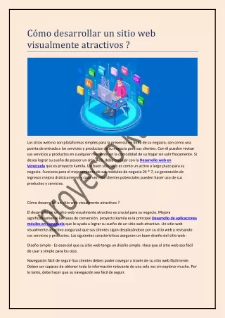 c mo desarrollar un sitio web visualmente