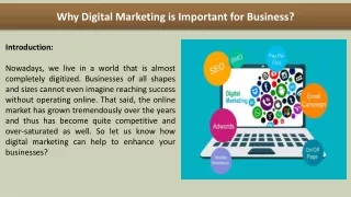 why digital marketing is important for business