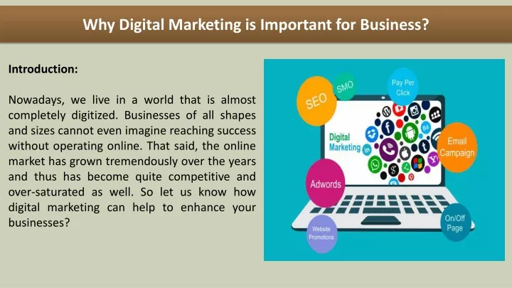 why digital marketing is important for business