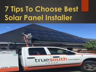 7 Tips To Choose Best Solar Panel Installer