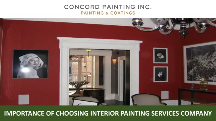 importance of choosing interior painting services