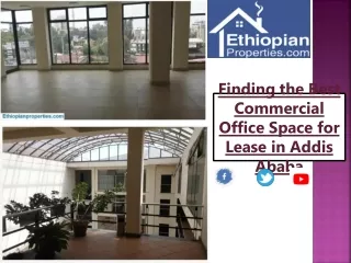 Finding the Best Commercial Office Space for Lease in Addis Ababa