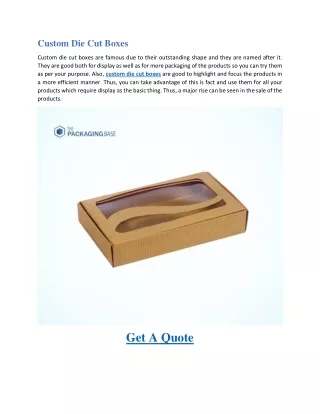 custom die cut boxes