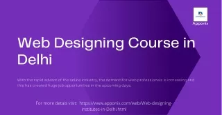 web designing course in delhi