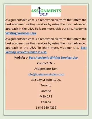 Best Academic Writing Services Usa sdf