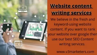 website content writing services we believe