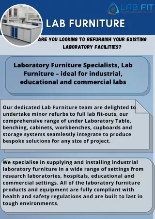 Get A New Lab Setup With Labfit