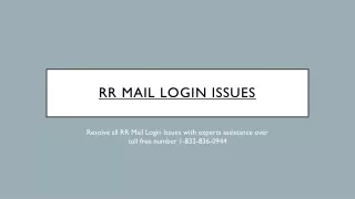 Solve RR Mail Login Issues at Roadrunner Customer Service 1-833-836-0944
