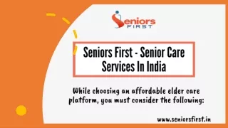 Home Attendant for Elderly in Delhi