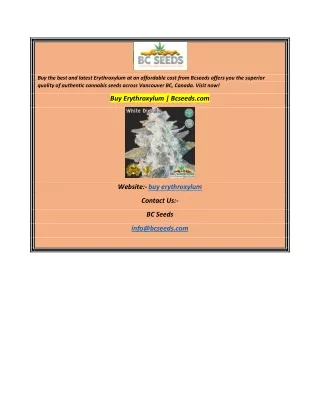 buy the best and latest erythroxylum
