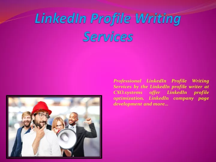 linkedin profile writing services