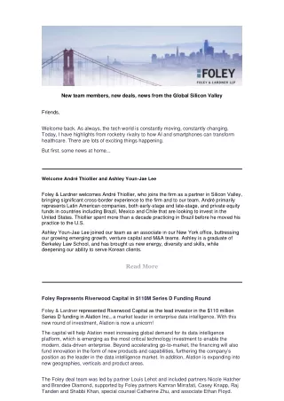 Business & Legal Developments in Silicon Valley _ July 2021