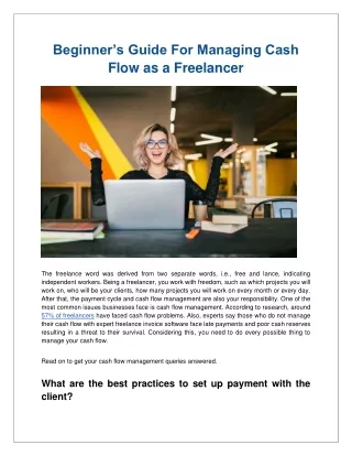 Beginner’s Guide For Managing Cash Flow as a Freelancer-converted