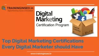 top digital marketing certifications every digital marketer should have
