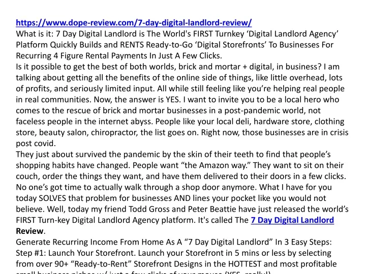 https www dope review com 7 day digital landlord