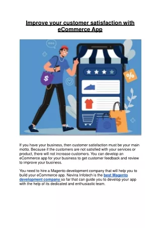 improve your customer satisfaction with ecommerce