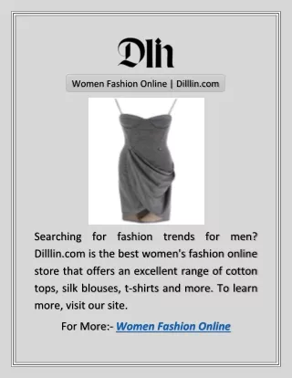 Women Fashion Online | Dilllin.com