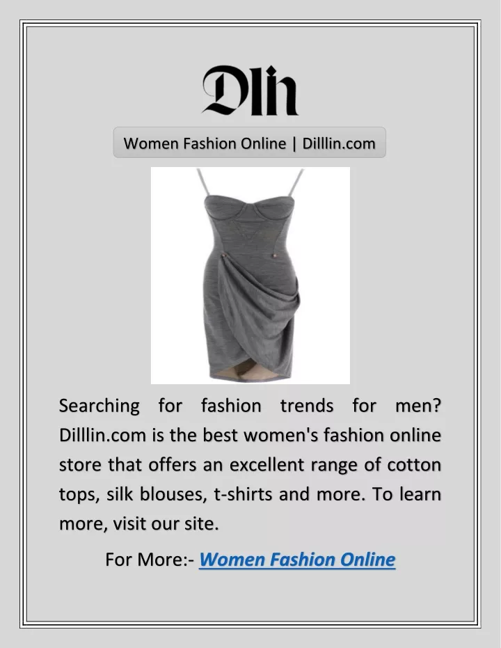 women fashion online dilllin com