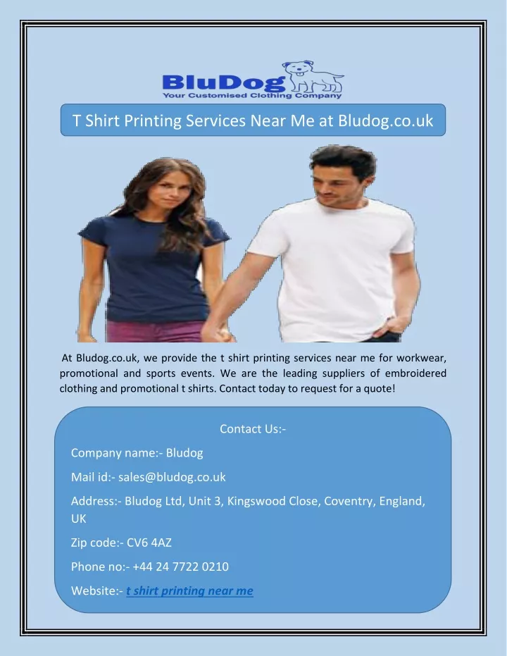 t shirt printing services near me at bludog co uk