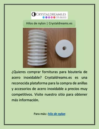 Hilos de nylon | Crystaldreams.es