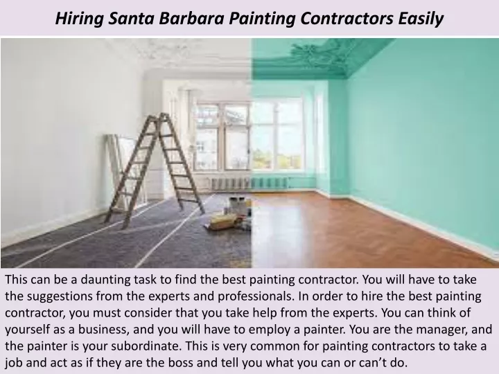 hiring santa barbara painting contractors easily