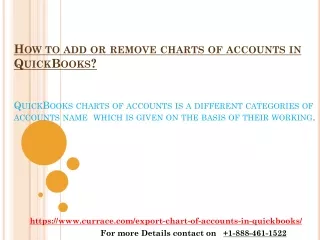 how to add or remove charts of accounts