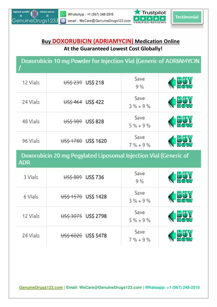 buy doxorubicin adriamycin medication online