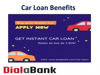 Car Loan Benefits